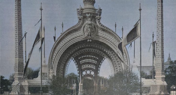 Die Architektur auf der Pariser Weltausstellung des Jahres 1900 - V. Das Haupt-Eingangsthor. Arch. René Binet