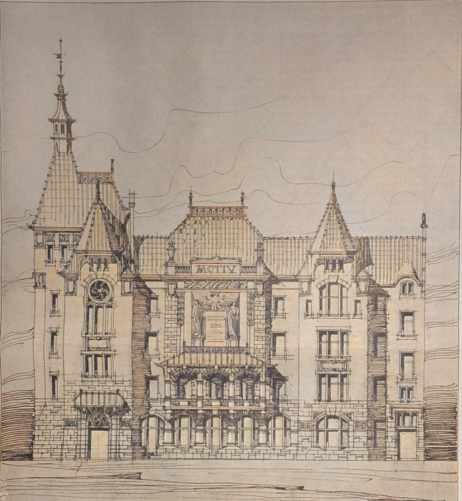 Entwurf zu dem Akademischen Vereinshause Motiv in Charlottenburg