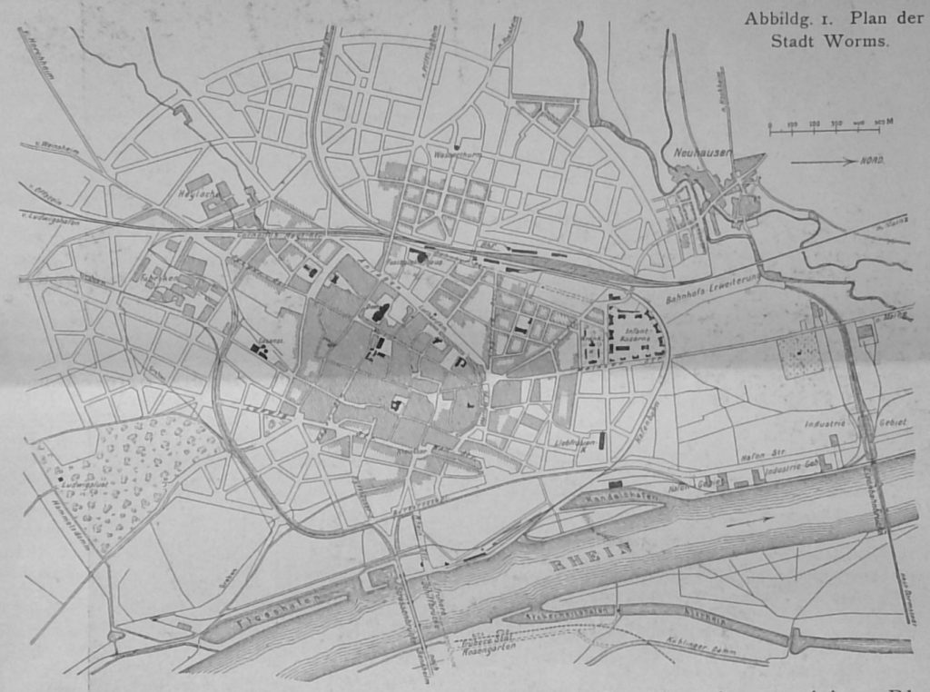 Abbildg. 1. Plan der Stadt Worms