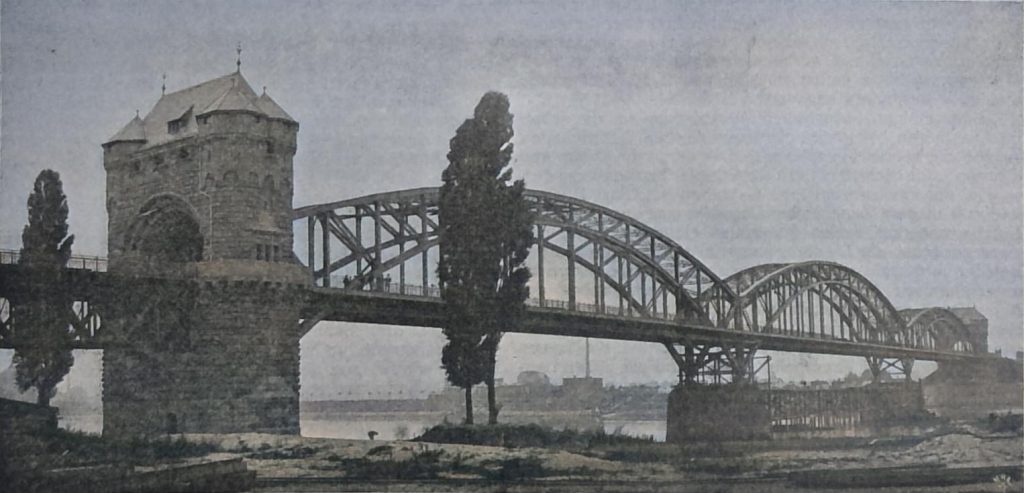 Abbildg. 3. Die neue Eisenbahnbrücke