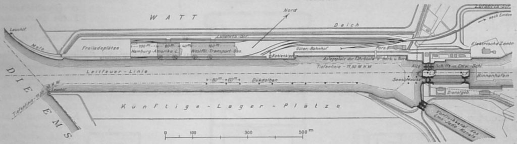 Abbildg. 4. Plan des neuen Aussenhafens