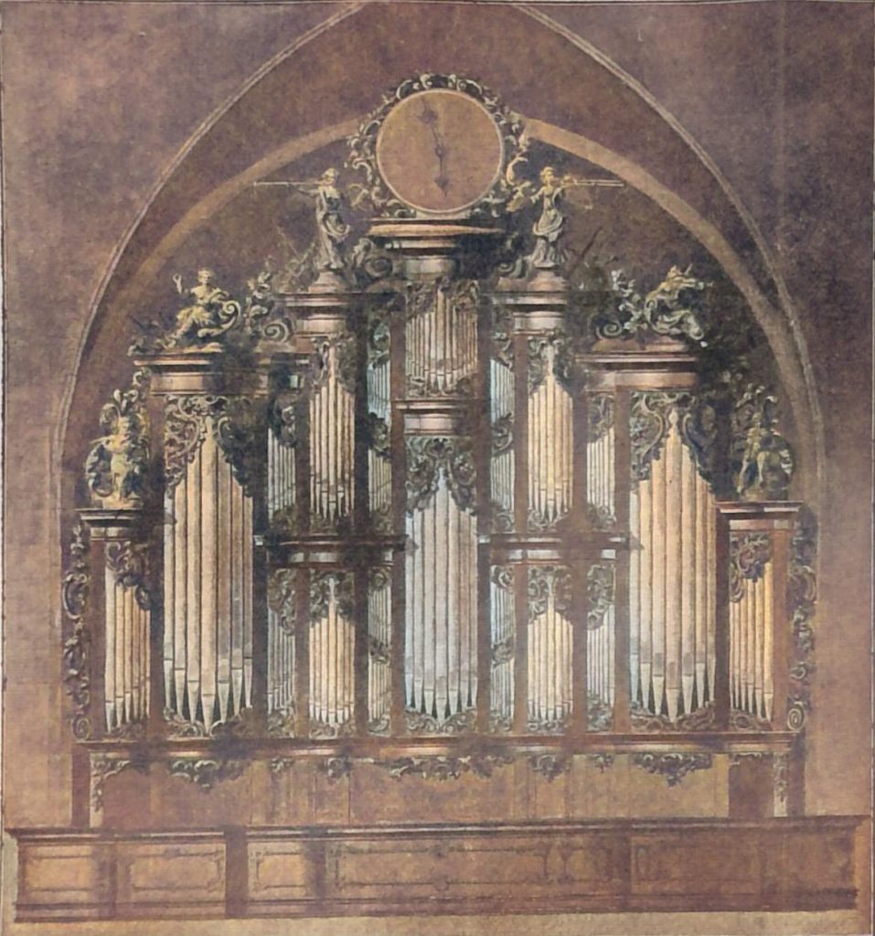Ansicht eines ehemaligen Orgelprospektes der Stephani-Kirche in Bremen (Aus Bremen und seine Bauten)