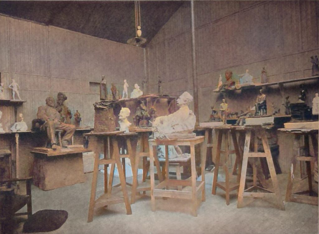 Das Atelier des Fürsten Paul Trubetzkoy in Paris