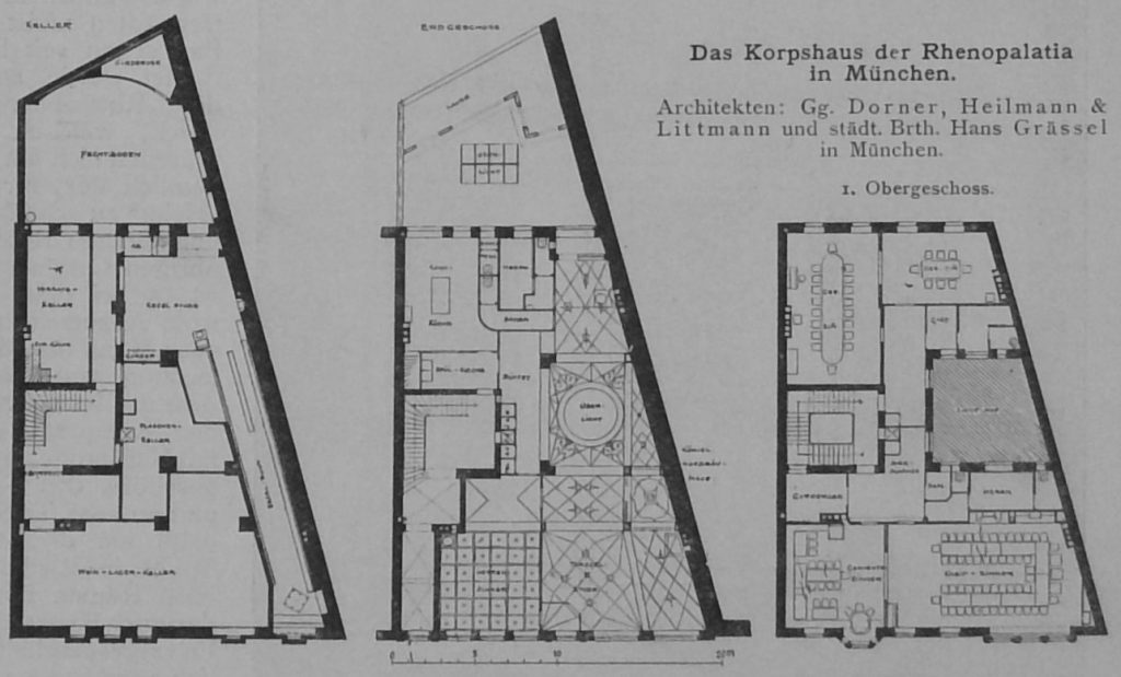 Das Korpshaus der Rhenopalatia in München