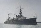 Das französische Linienschiff Liberté vor der Katastrophe