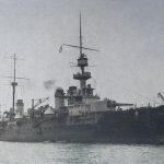 Das französische Linienschiff Liberté vor der Katastrophe