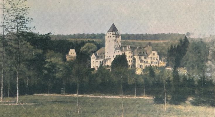 Das neuerbaute Schloß Colmar-Berg in Luxemburg. Phot. Scharff-Vaniére