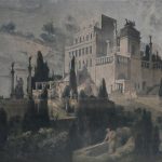 Die Villa Jovis auf Capri. Ansicht von Südosten. Nach dem Entwurf von Prof. C. Weichardt in Dresden