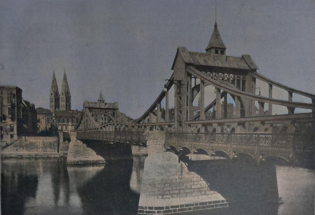 Die grosse Weserbrücke in Bremen. Arch. Herm. Billing in Karlsruhe