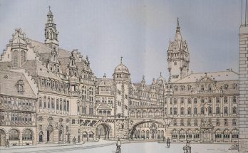Die neuen städtischen Amtsgebäude mit Festräumen in Frankfurt a. M.