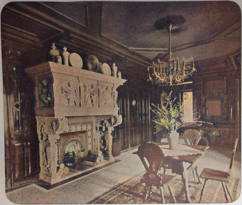 Diele der Villa v. Kapff an der Schwachhauser Chaussee in Bremen. Heinrich Müller