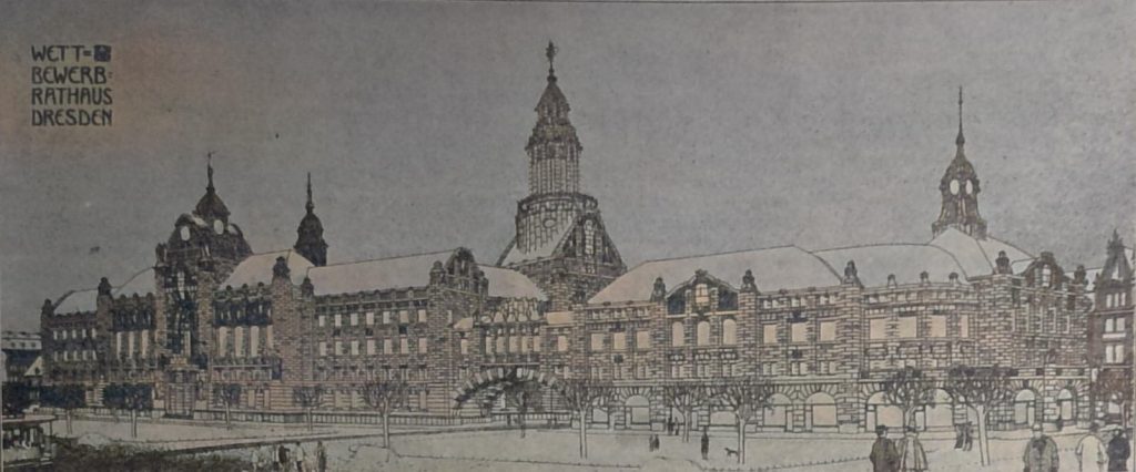Entwurf mit dem Kennwort Ernstes Streben der Hrn. Schilling & Gräbner in Dresden