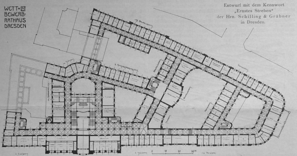 Entwurf mit dem Kennwort Ernstes Streben der Hrn. Schilling & Gräbner in Dresden