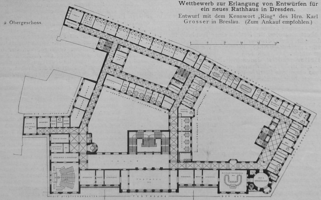 Entwurf mit dem Kennwort Ring des Hrn. Karl Grosser in Breslau (zum Ankauf empfohlen.)
