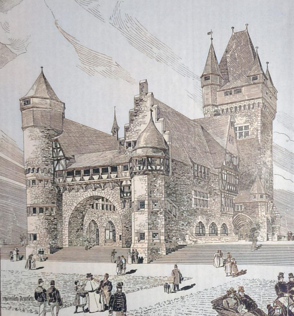 Entwurf zum deutschen Hause der Weltausstellung in Paris 1900