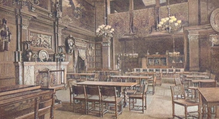 Gesellschaftsräume des Künstlervereins Malkasten in Düsseldorf. Nach einer Photographie von Wilhelm Otto