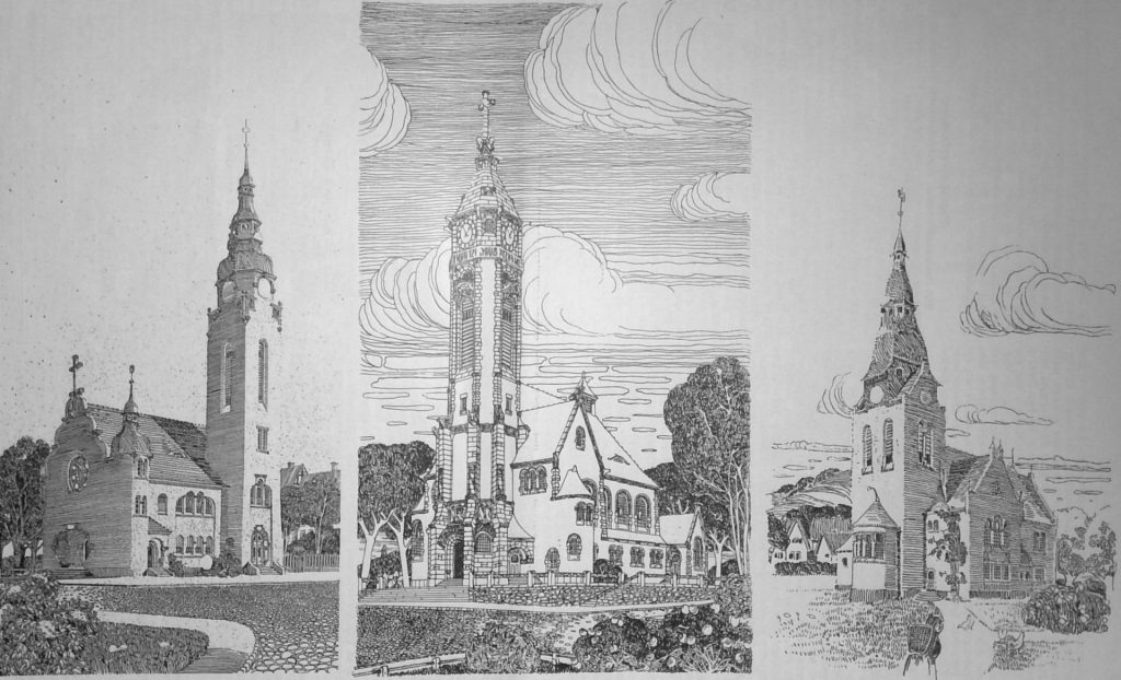 Kirchen der Los von Rom-Bewegung in Oesterreich. - Architekten Schilling & Gräbner in Dresden