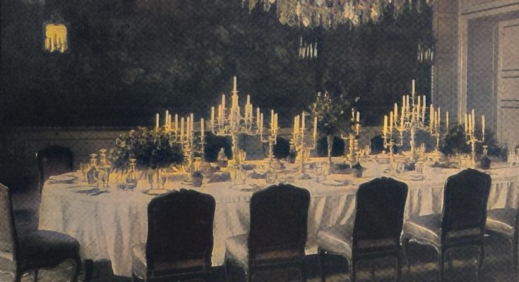 Königliche Tafel im Residenzschloß zu Dresden