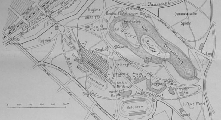 Lageplan der Ausstellung von Vincennes
