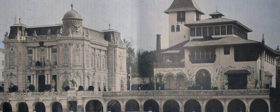 Von der Völker-Strasse der Pariser Weltausstellung im Jahr 1900 - Das österreichische Haus (Arch. Baumann) - Das bosnische Haus
