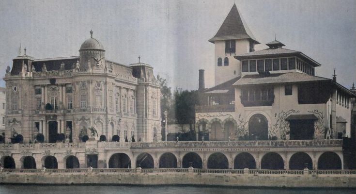 Von der Völker-Strasse der Pariser Weltausstellung im Jahr 1900 - Das österreichische Haus (Arch. Baumann) - Das bosnische Haus