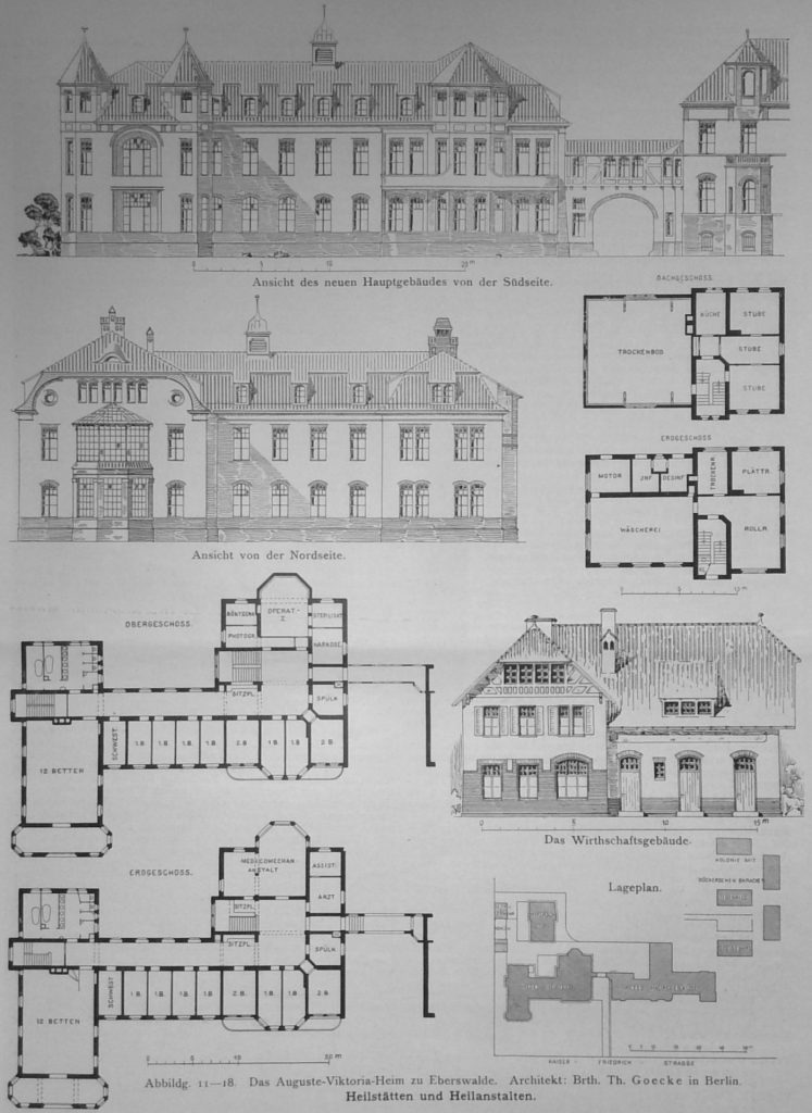 Abbildg. 11-18. Das Auguste-Viktoria-Heim zu Eberswalde. Architekt Brth. Th. Goecke in Berlin