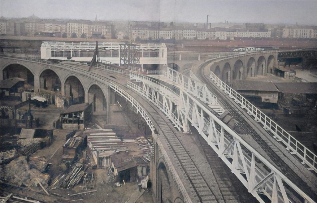 Anschluss-Dreieck auf dem Gelände des alten Dresdner Bahnhofes