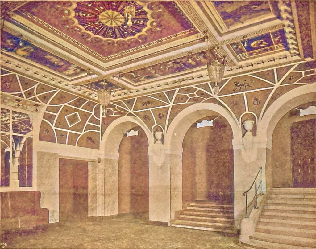 Das Prinz-Regenten-Theater in München. Oestliches Foyer. - Arch. Heilmann & Littmann in München
