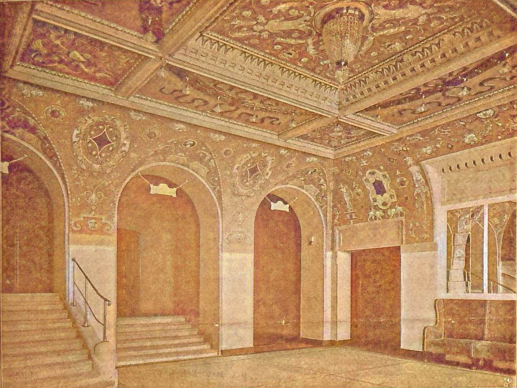 Das Prinz-Regenten-Theater in München. Westliches Foyer. - Arch. Heilmann & Littmann in München
