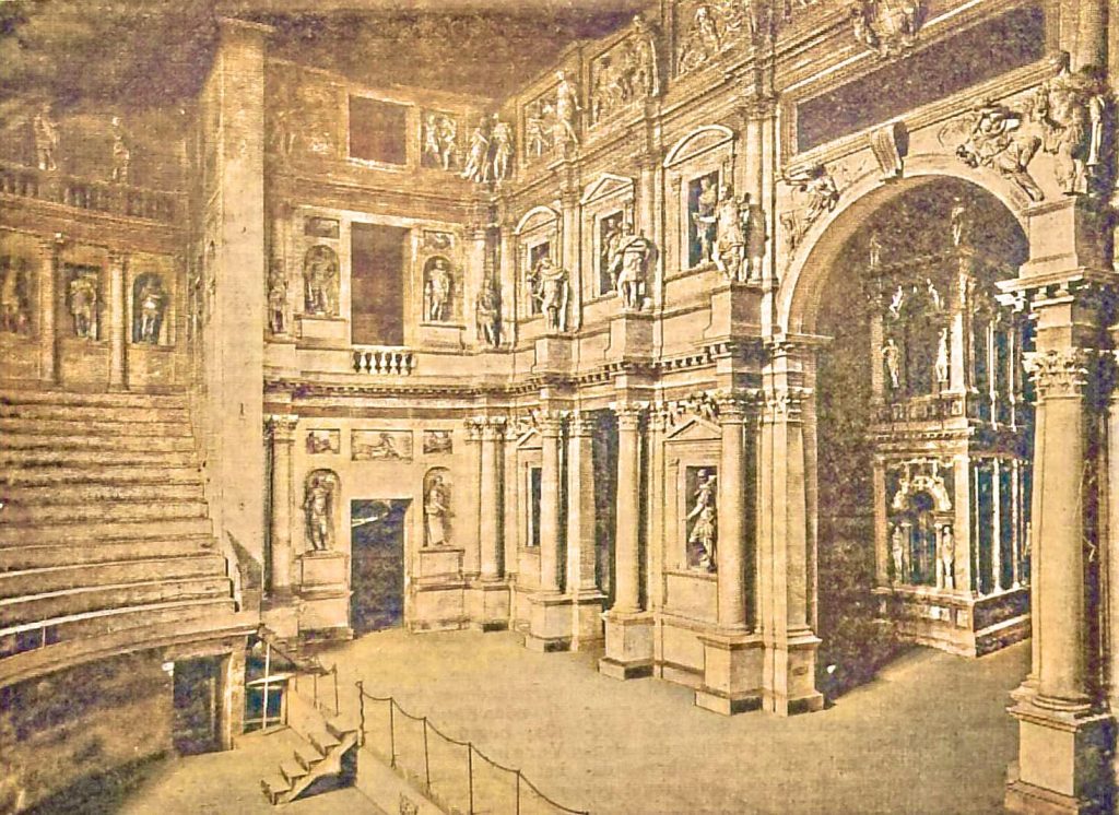 Das Teatro Olimpico in Vincenza. Architekt Andrea Palladio