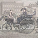 Der Benz'sche Patent-Motorwagen. Originalzeichnung von J. G. Fuellhaas