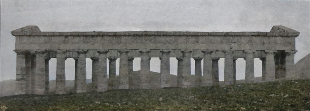 Der Tempel bei Segesta, von Norden