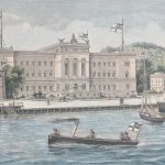 Die neue Marine-Akademie in Kiel. Nach einer Originalskizze von W. Stöwer