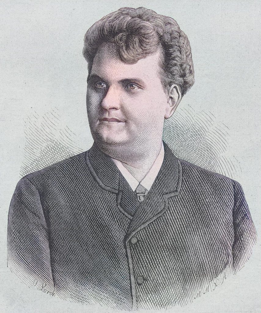 Emil Götze. Nach einer Photographie gezeichnet von D. Lorch