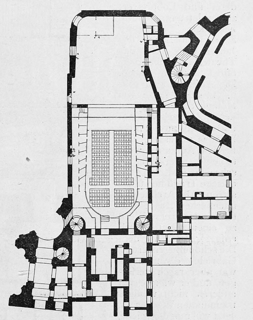 Grundriss des alten Hofburgtheaters in Wien