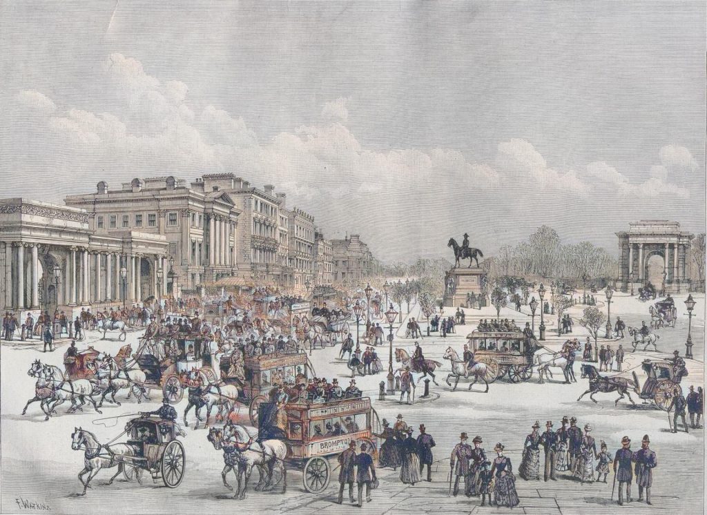 Hyde-Park-Corner in London