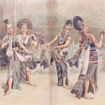 Javanische Tänzerinnen auf der Weltausstellung in Paris