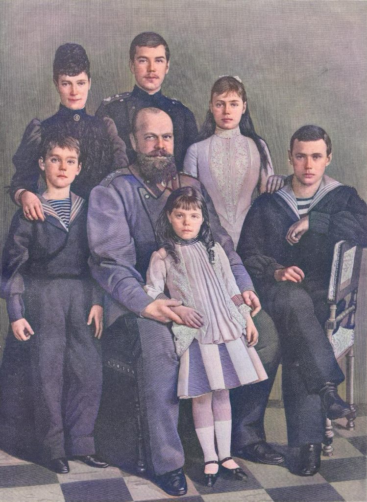 Kaiser Alexander III. von Rußland und seine Familie