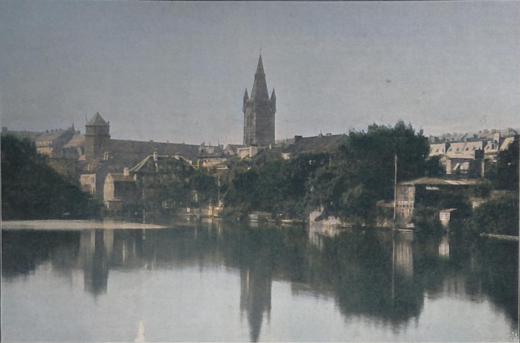 Schlossteich mit Schloss in Königsberg i. Pr. (Phot. Aufn. v. F. Gscheidl in Königsberg)