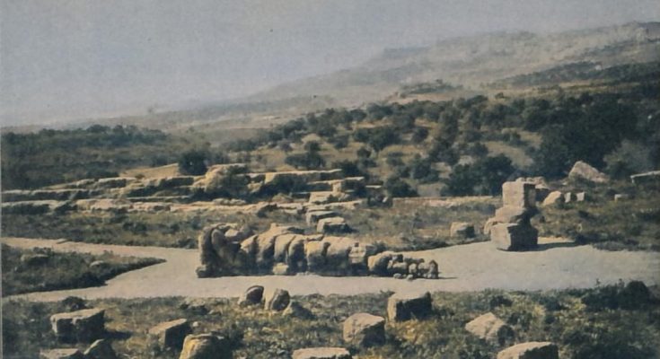 Trümmer eines Atlanten im Zeustempel von Akragas