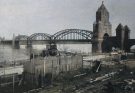 Die neue Rheinbrücke bei Mainz