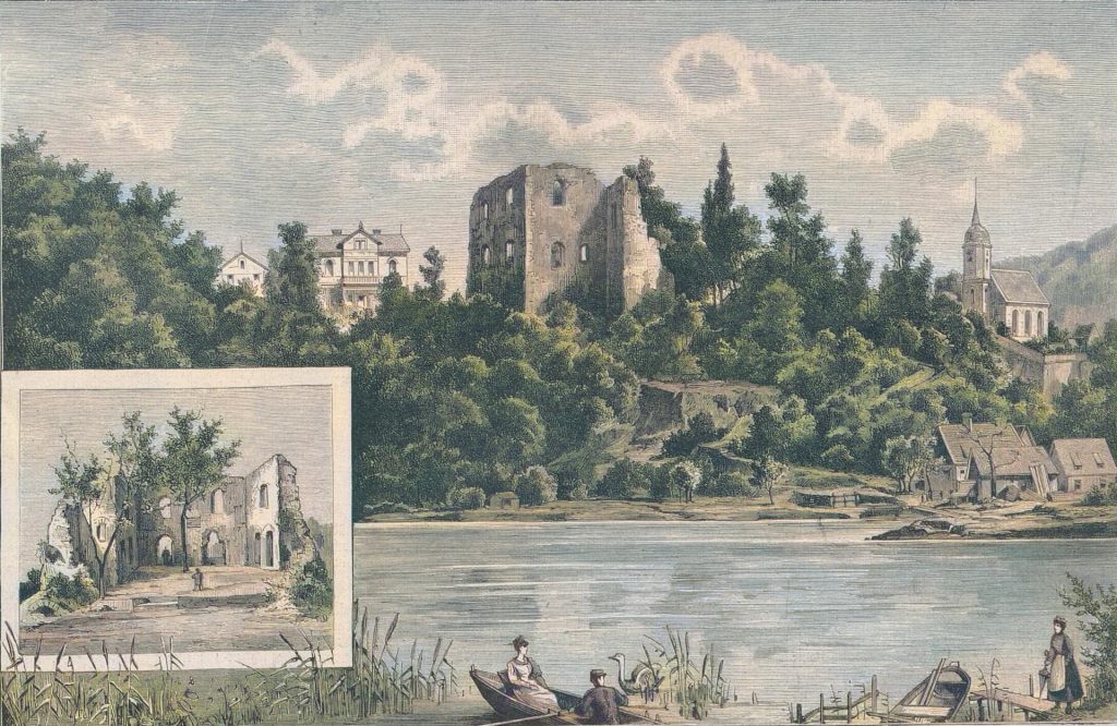 Schloßruine Tharandt. Nach einer Originalskizze von Paul Remmert