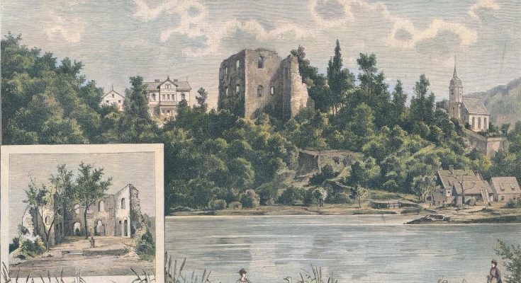 Schloßruine Tharandt. Nach einer Originalskizze von Paul Remmert